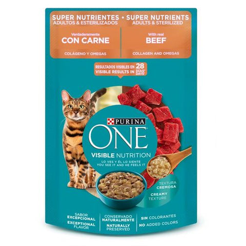 Purina One Gatos Esterilizados Carne