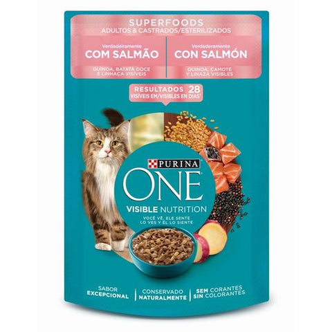 Purina One Gatos Esterilizados Superfoods Salmón