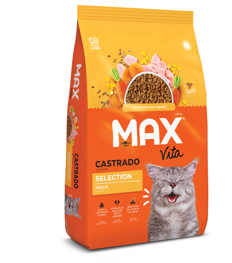 Max Vita Gato Castrado Selection Pollo