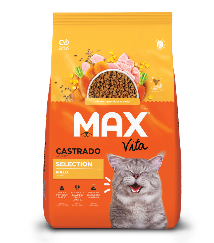 Max Vita Gato Castrado Selection Pollo