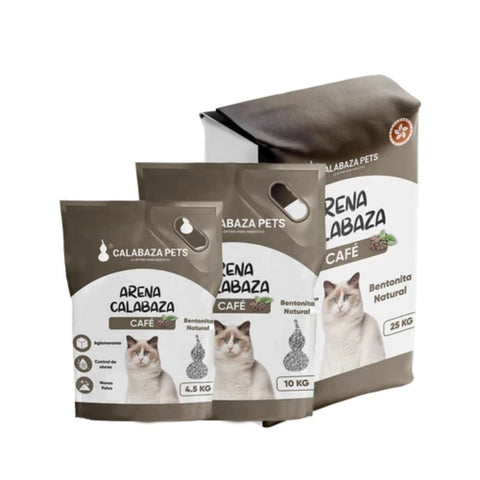 Arena Calabaza de Café para Gatos - PetsPlaza