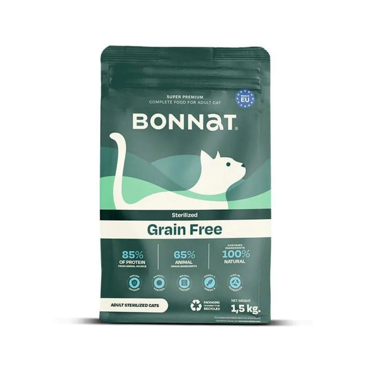 Bonnat Grain Free Gatos Adultos Esterilizados - PetsPlaza