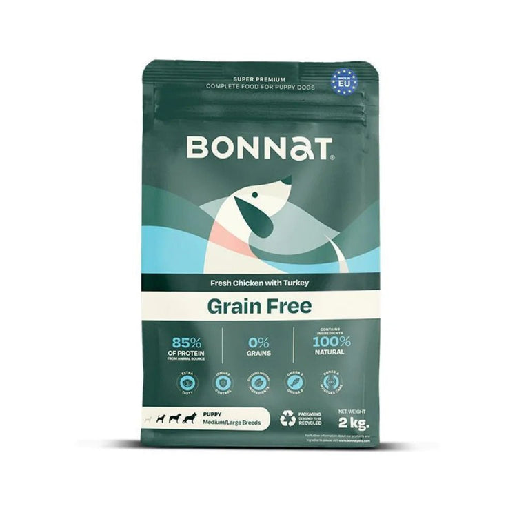 Bonnat Grain Free Perros Adultos Razas Medianas y Grandes - PetsPlaza