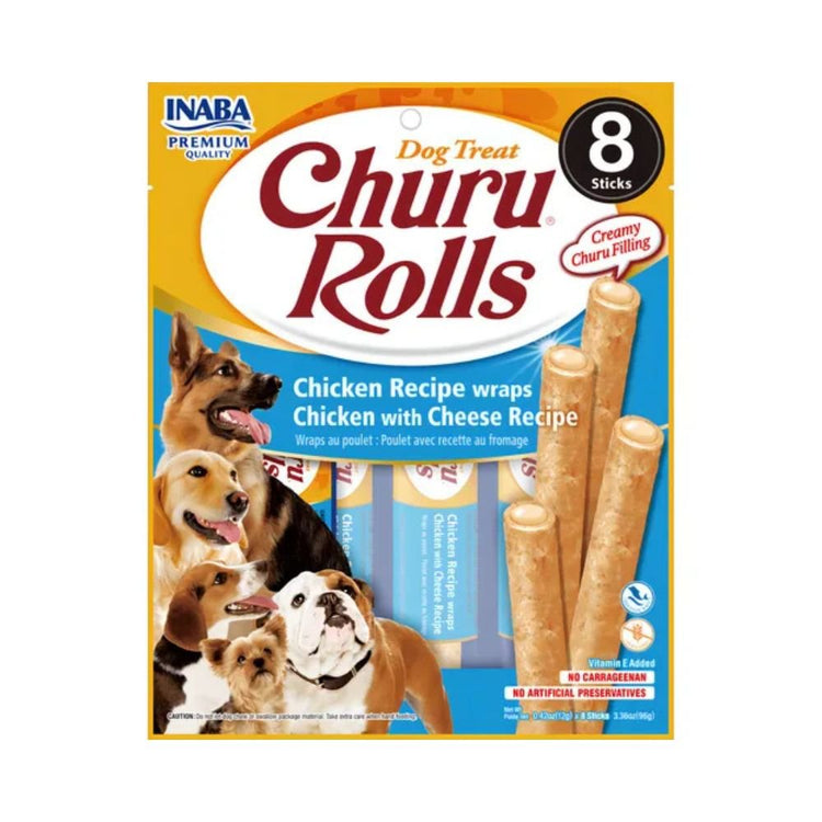 Churu Rolls Pollo & Queso - PetsPlaza