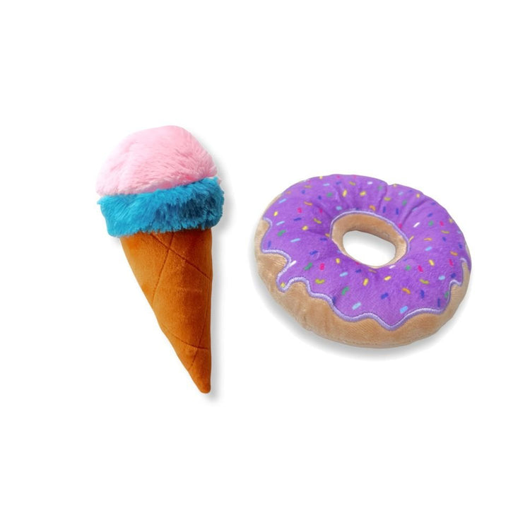 Combo Black Friday: Combo Postre: Peluche Cono de Helado + Peluche Dona - PetsPlaza