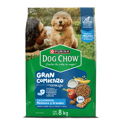 Dog Chow Gran Comienzo Cachorros Medianos y Grandes - PetsPlaza