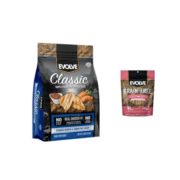 Combo Black Friday: Paquete Evolve Classic Pollos + Grain-Free Salmón 50% OFF - PetsPlaza