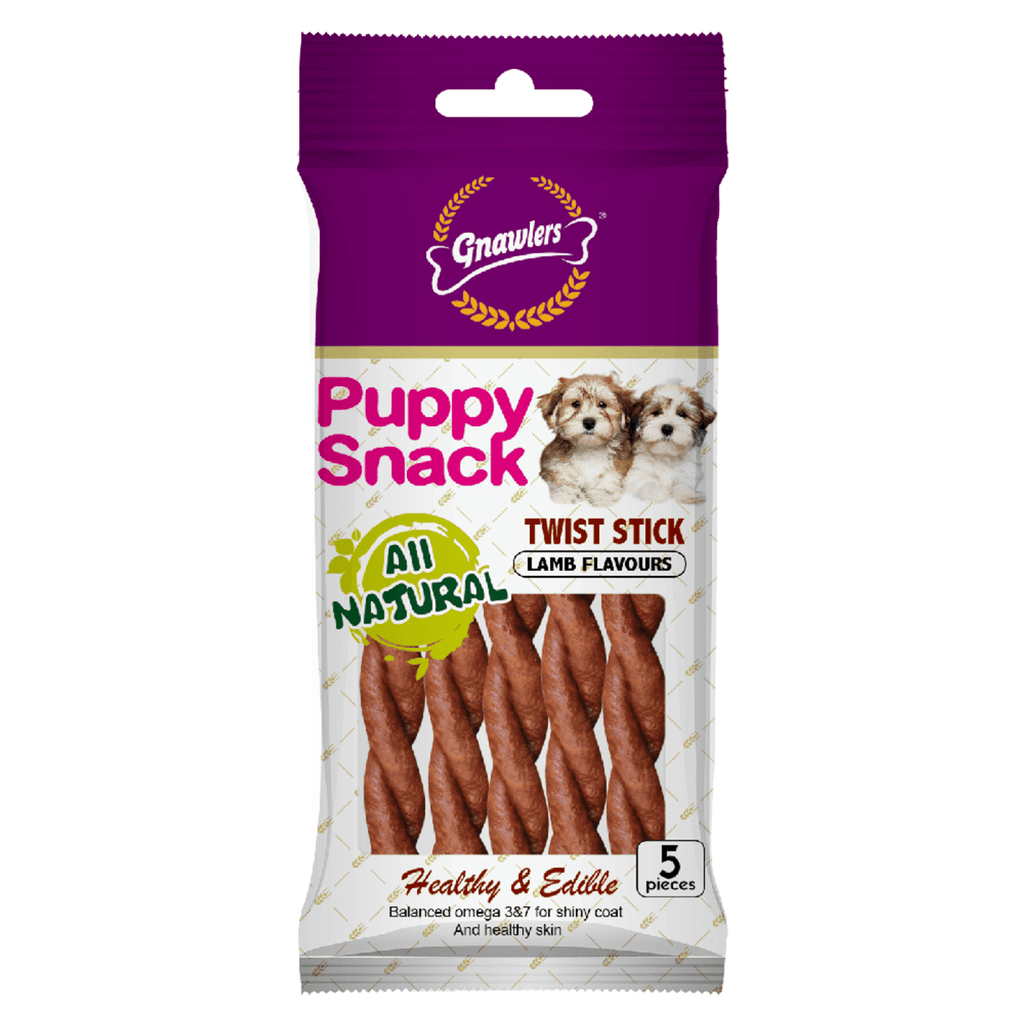 Gnawlers Puppy Snack Twist Cordero - PetsPlaza