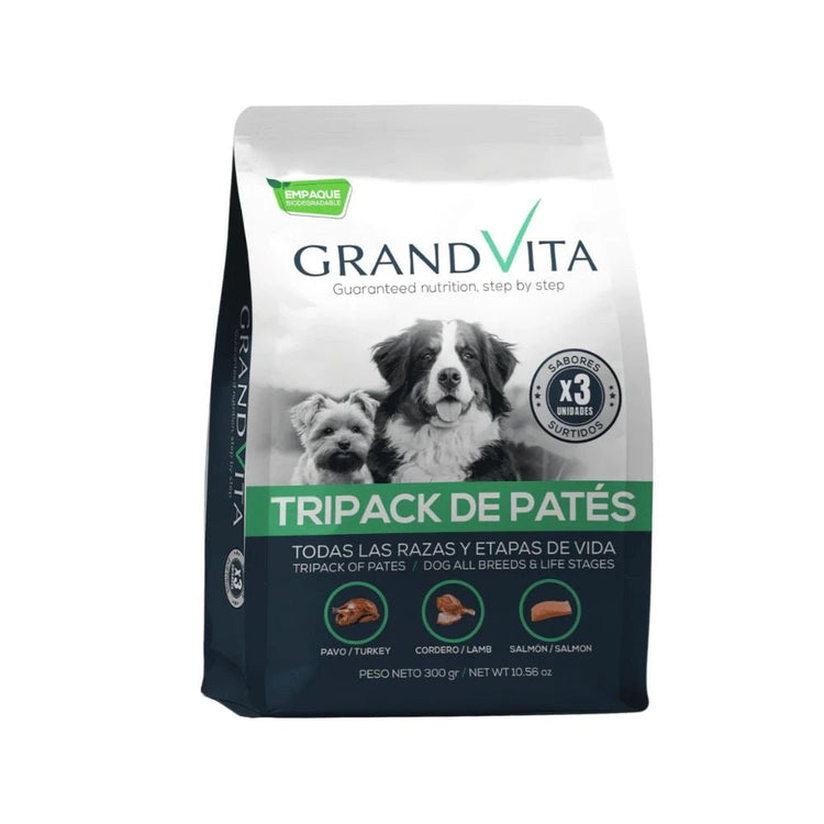 Grandvita Tripack Surtido Paté Perros - PetsPlaza