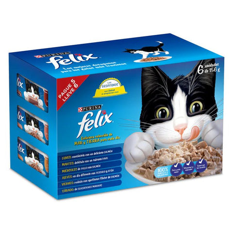 Pack X6 Latas Felix Paté Surtido - PetsPlaza