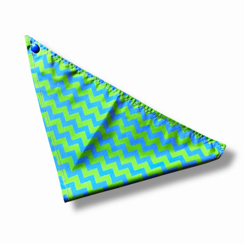 Pañoleta Zig Zag Azul - PetsPlaza