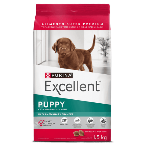 Purina Excellent Cachorros Razas Medianas y Grandes - PetsPlaza