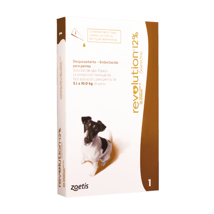 Revolution 12% X 0,50 Ml - Perros de 5.1 Hasta 10 Kg - PetsPlaza