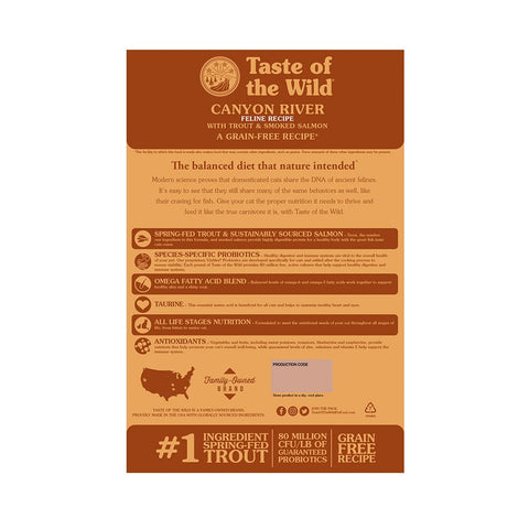 Taste of the Wild Canyon River Gatos Trucha & Salmón Ahumado
