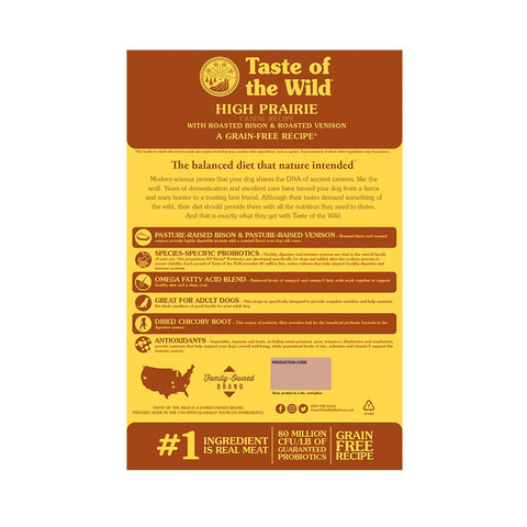 Taste of the Wild High Prairie Perros Adultos Bisonte & Venado Asado