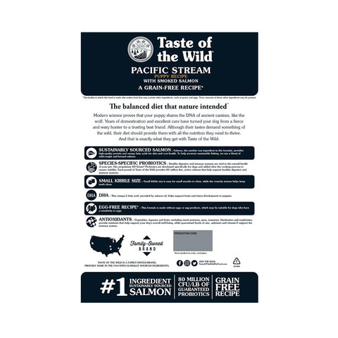 Taste of the Wild Pacific Stream Puppy Salmón Ahumado