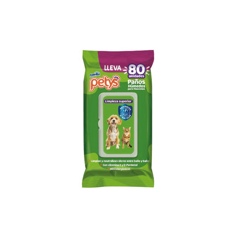 Paños Humedos Petys Original X 80 Und