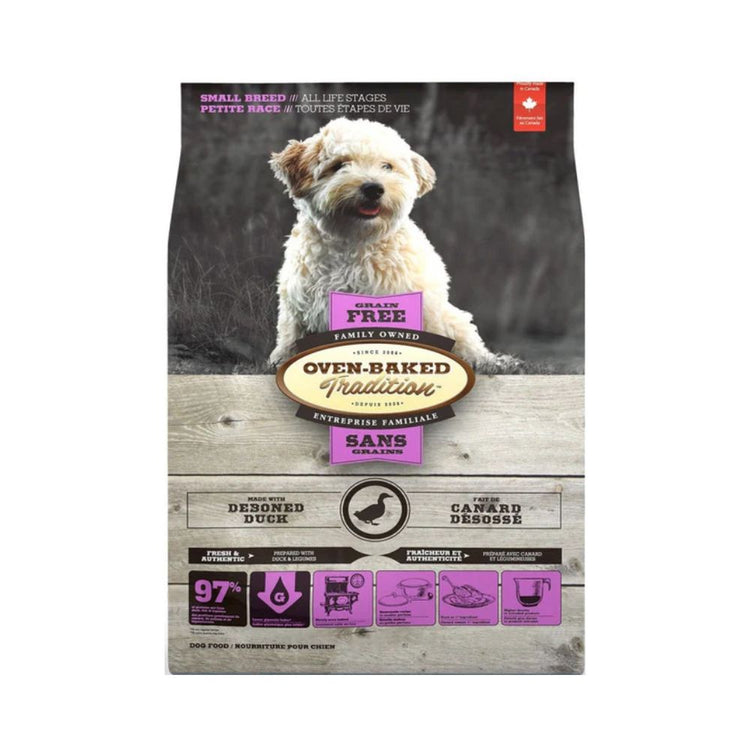Oven Baked Tradition Grain Free Pato – Adultos Pequeños 2,27 kg