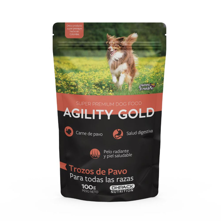 Agility Gold Pouches Trozos de Pavo