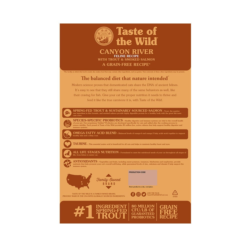 Taste of the Wild Canyon River Gatos Trucha & Salmón Ahumado