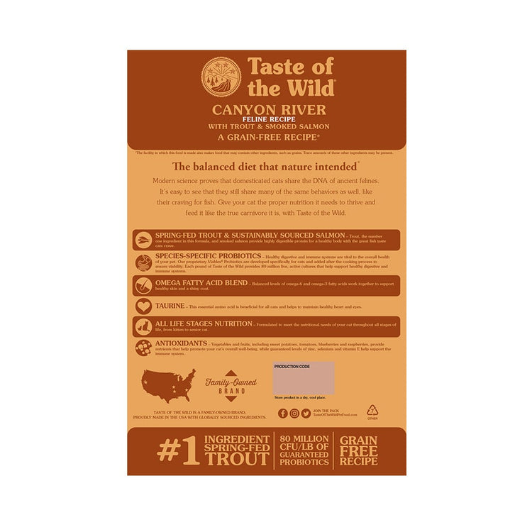 Taste of the Wild Canyon River Gatos Trucha & Salmón Ahumado