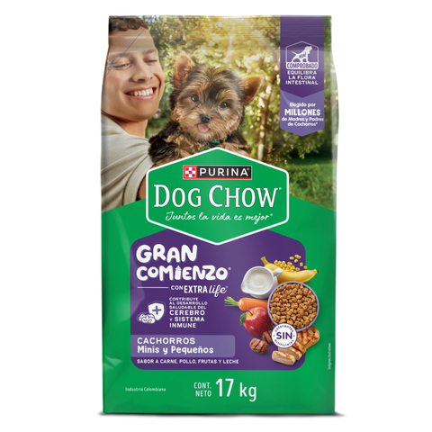 Dog Chow Gran Comienzo Cachorros Minis y Pequeños