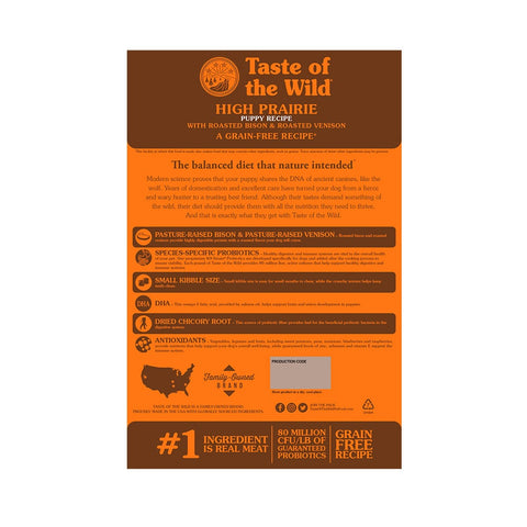 Taste of the Wild High Prairie Puppy Bisonte & Venado
