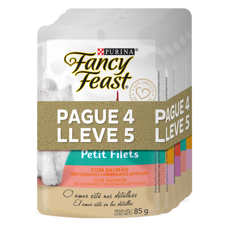 Fancy Feast Pack Surtido Pague 4, Lleve 5 Sobres