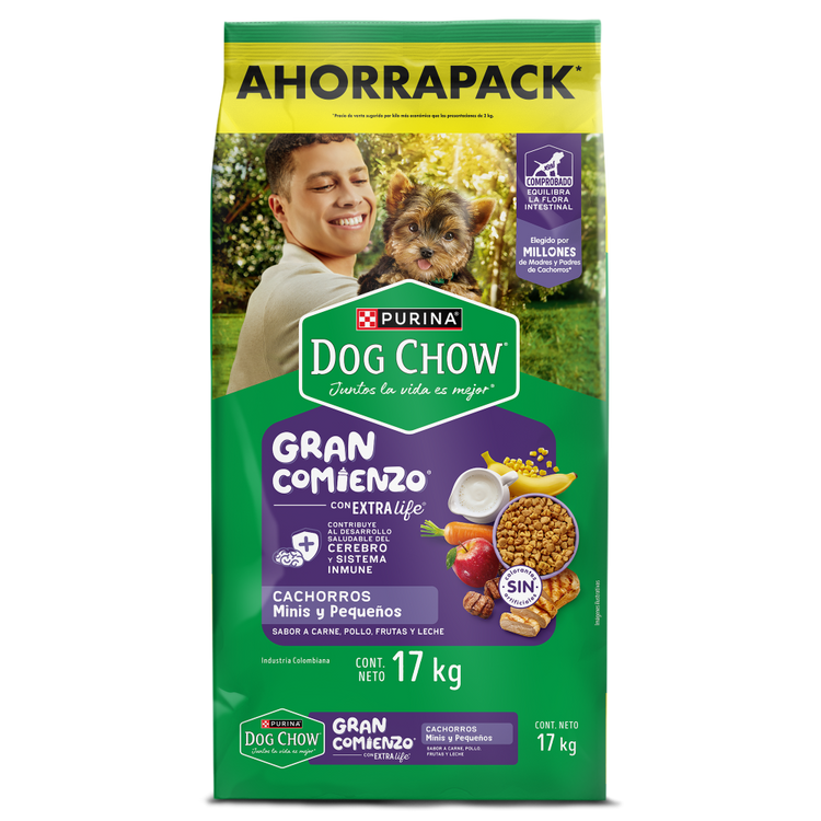 Dog Chow Gran Comienzo Cachorros Minis y Pequeños