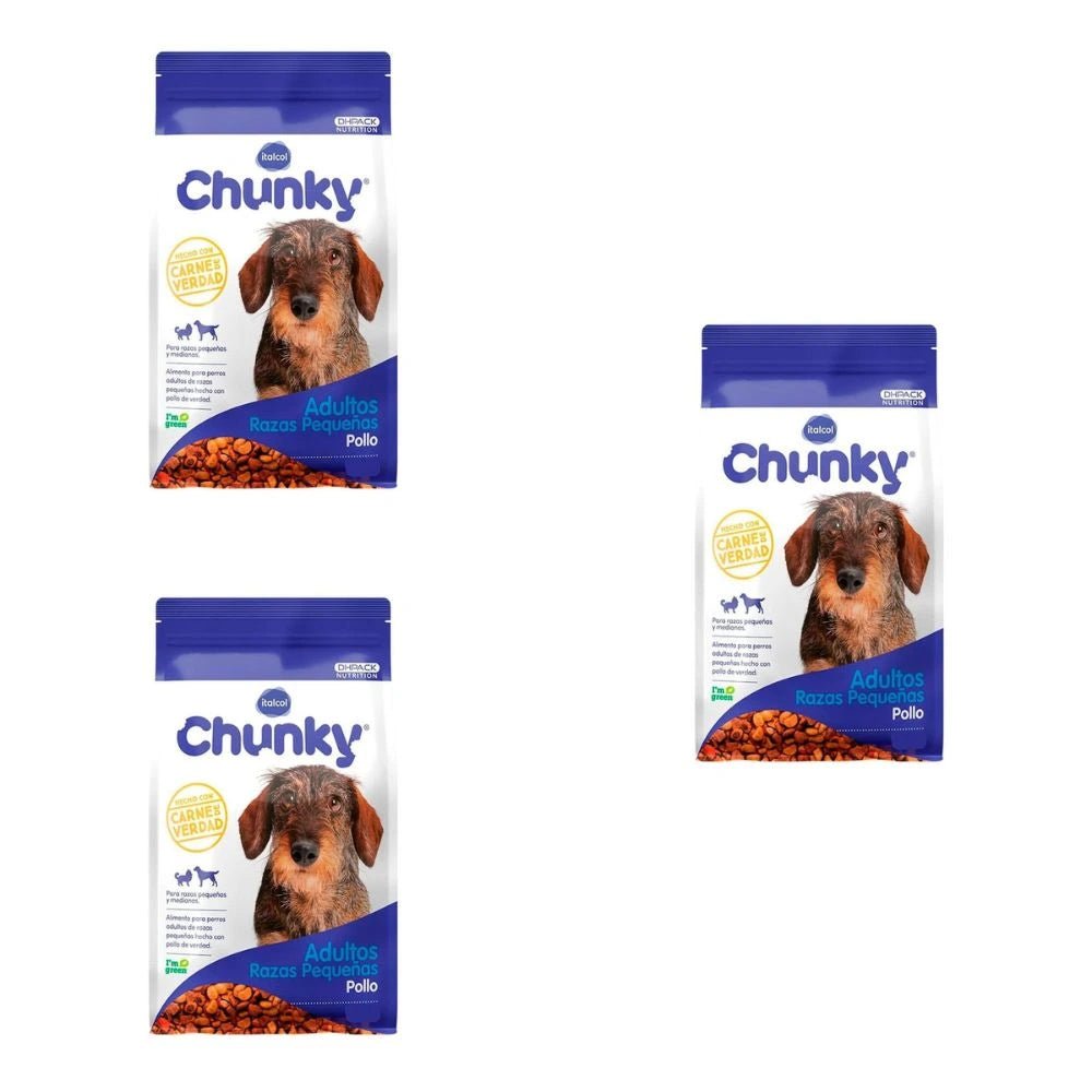 Combo Black Friday: Pack Chunky Perros Adultos Razas Pequeñas 1.5 Kg -50% - PetsPlaza