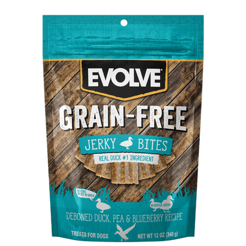 Evolve Grain-Free Duck Jerky Bites