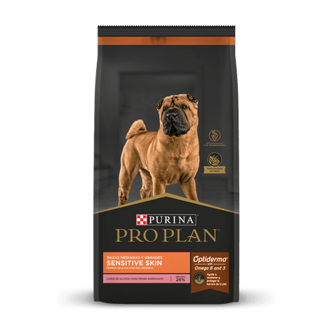 Pro Plan Sensitive Skin Razas Medianas y Grandes - PetsPlaza