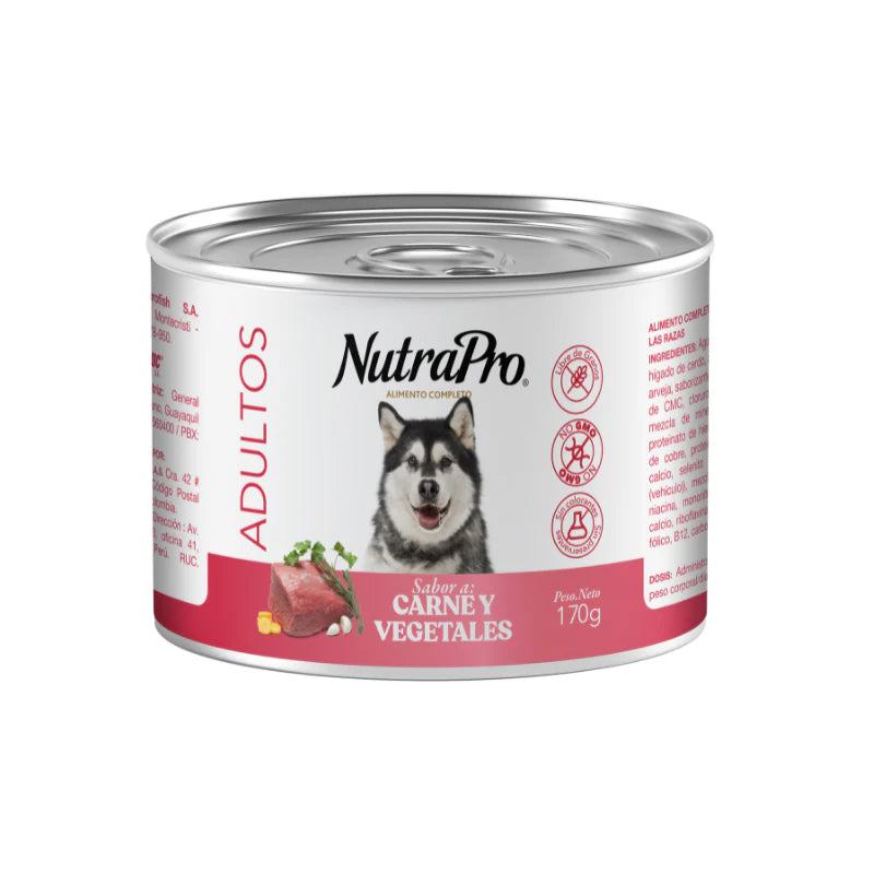 Nutrapro Perros Adultos Carne & Vegetales