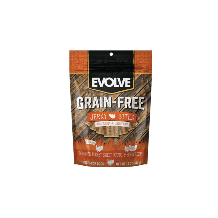 Evolve Grain-Free Turkey Jerky Bites