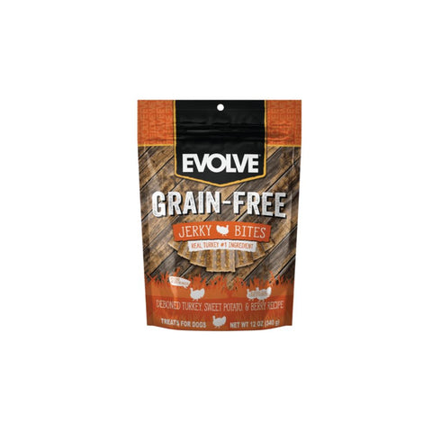 Evolve Grain-Free Turkey Jerky Bites