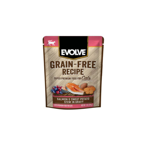 Evolve Grain-Free Salmon & Sweet Potato Stew in Gravy