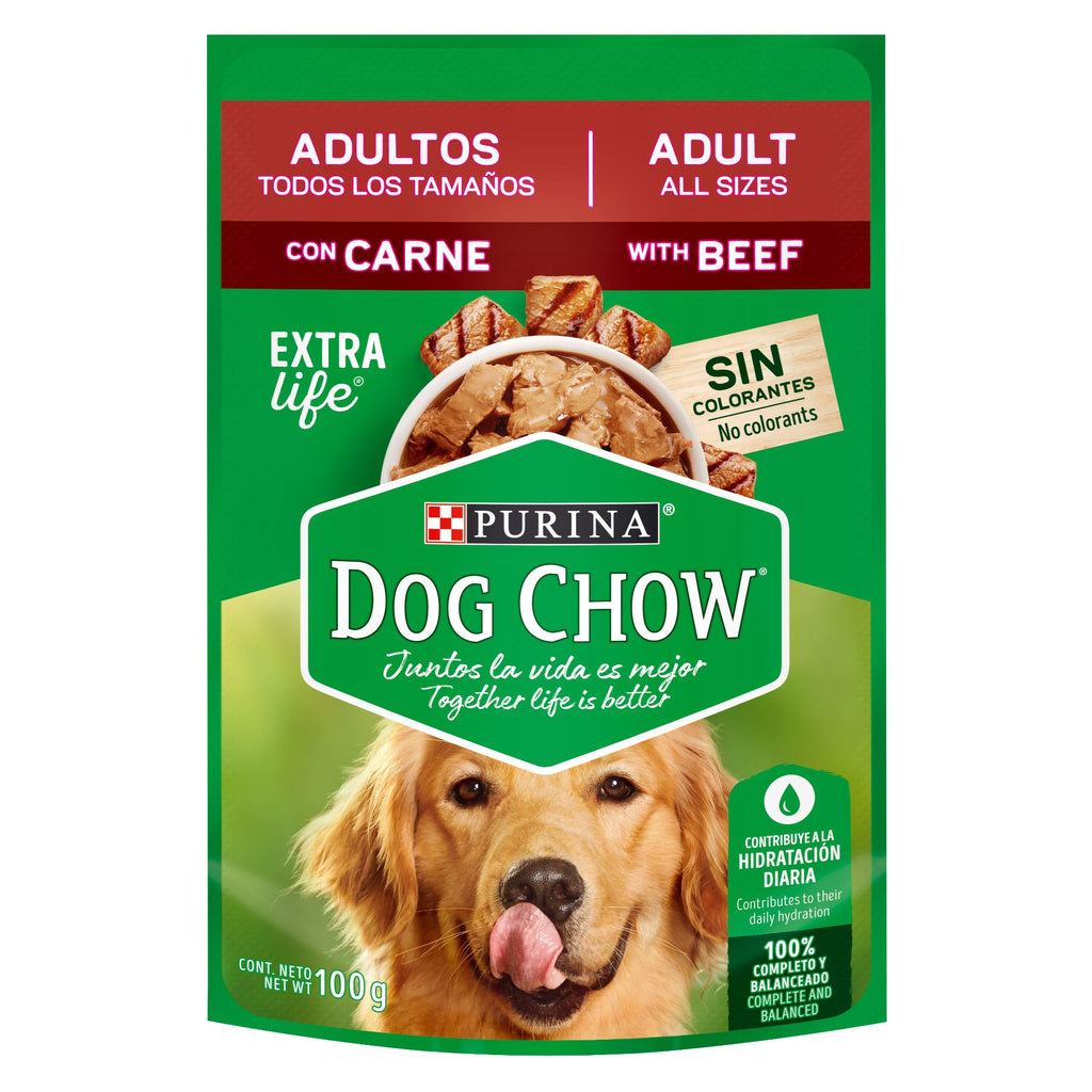 Dog Chow con Carne para Perros Adultos