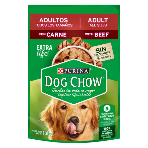 Dog Chow con Carne para Perros Adultos