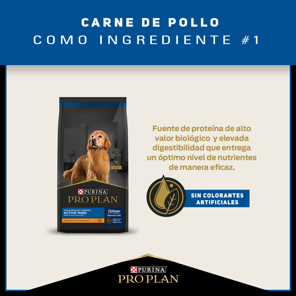 Pro Plan Active Mind Razas Medianas y Grandes