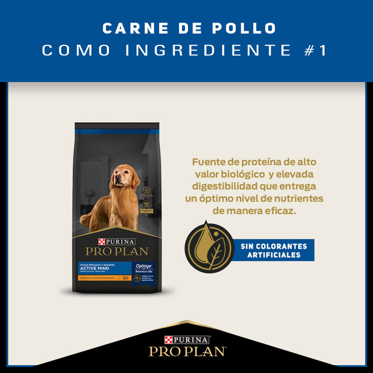 Pro Plan Active Mind Razas Medianas y Grandes