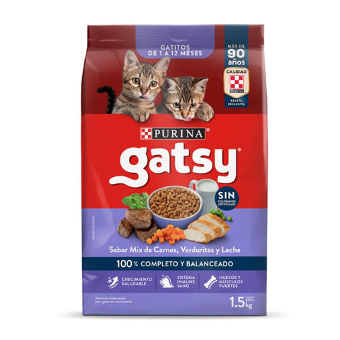 Gatsy Gatitos Mix Carne Verduritas & Leche