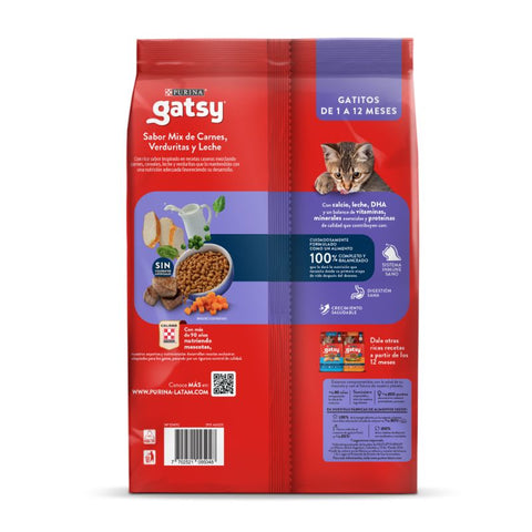Gatsy Gatitos Mix Carne Verduritas & Leche