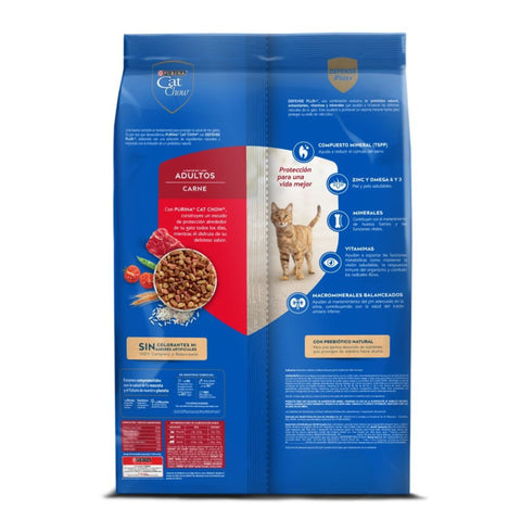 Cat Chow para Gatos Adultos Carne