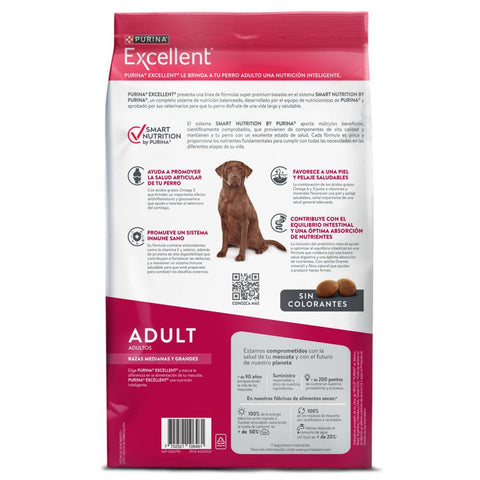 Purina Excellent Perros Adultos Razas Medianas y Grandes