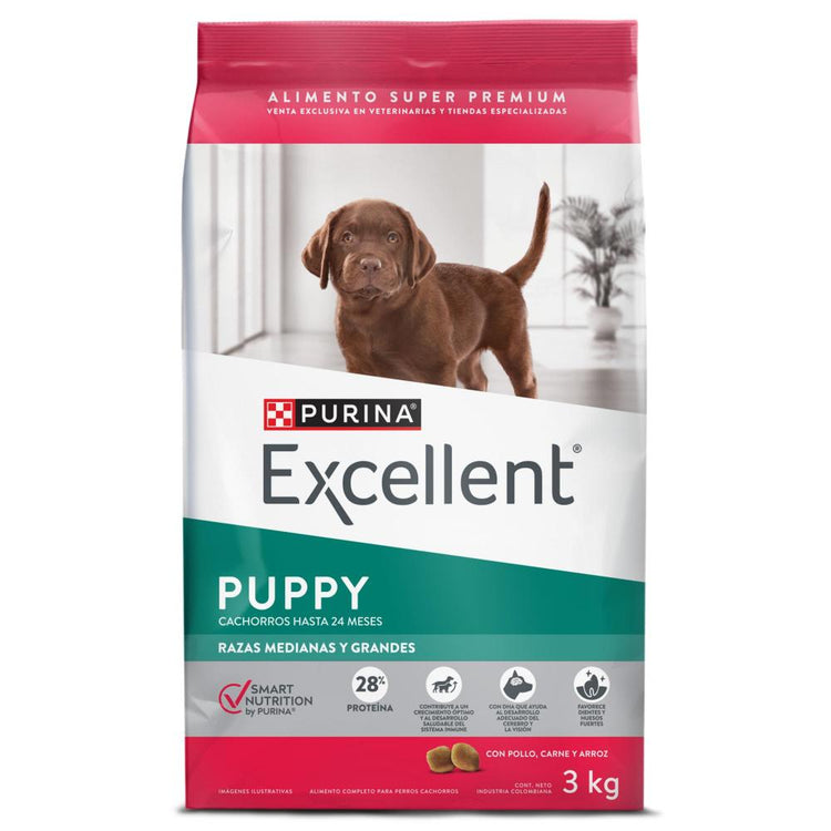Purina Excellent Cachorros Razas Medianas y Grandes