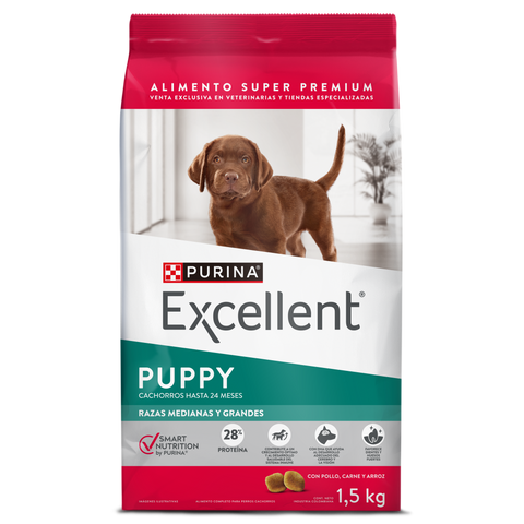 Purina Excellent Cachorros Razas Medianas y Grandes