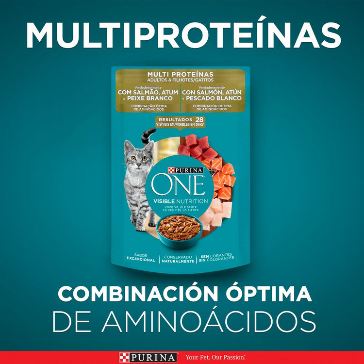 Purina One Multi Proteínas Gatos y Gatitos