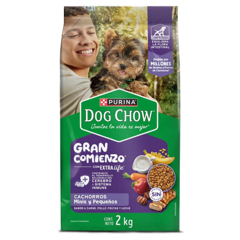 Dog Chow Gran Comienzo Cachorros Minis y Pequeños