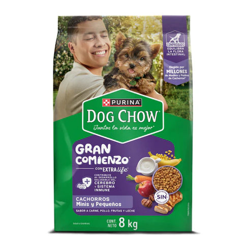 Dog Chow Gran Comienzo Cachorros Minis y Pequeños