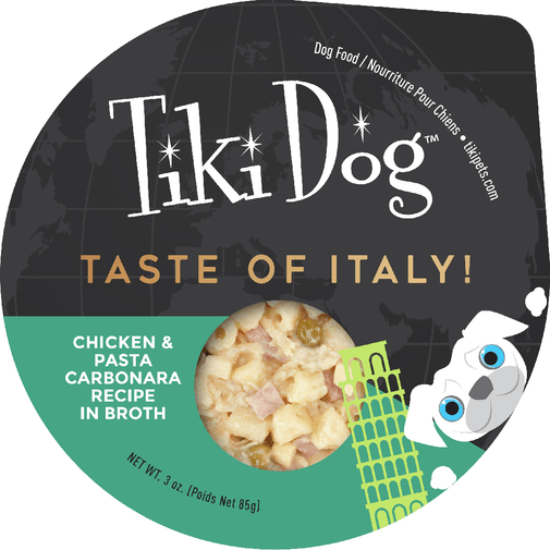Tiki Dog Petites Taste of Italy Pollo & Pasta Carbonara